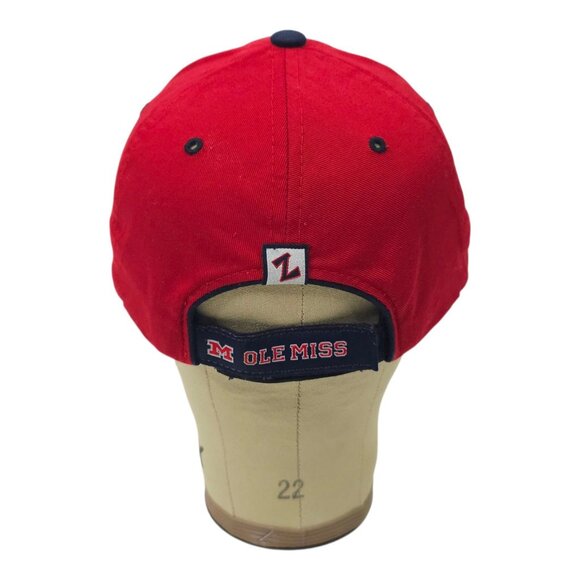 Ole Miss Rebels Strapback Cap Hat Embroidered Baseball Trucker Red Blue Zephyr - Picture 4 of 15